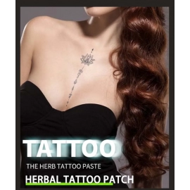 Lotus Flower Waterproof Realistic Temporary Tattoo Sticker, Lasting 1-2 Weeks, for Chest, Semi-Permanent Fake Tattoo