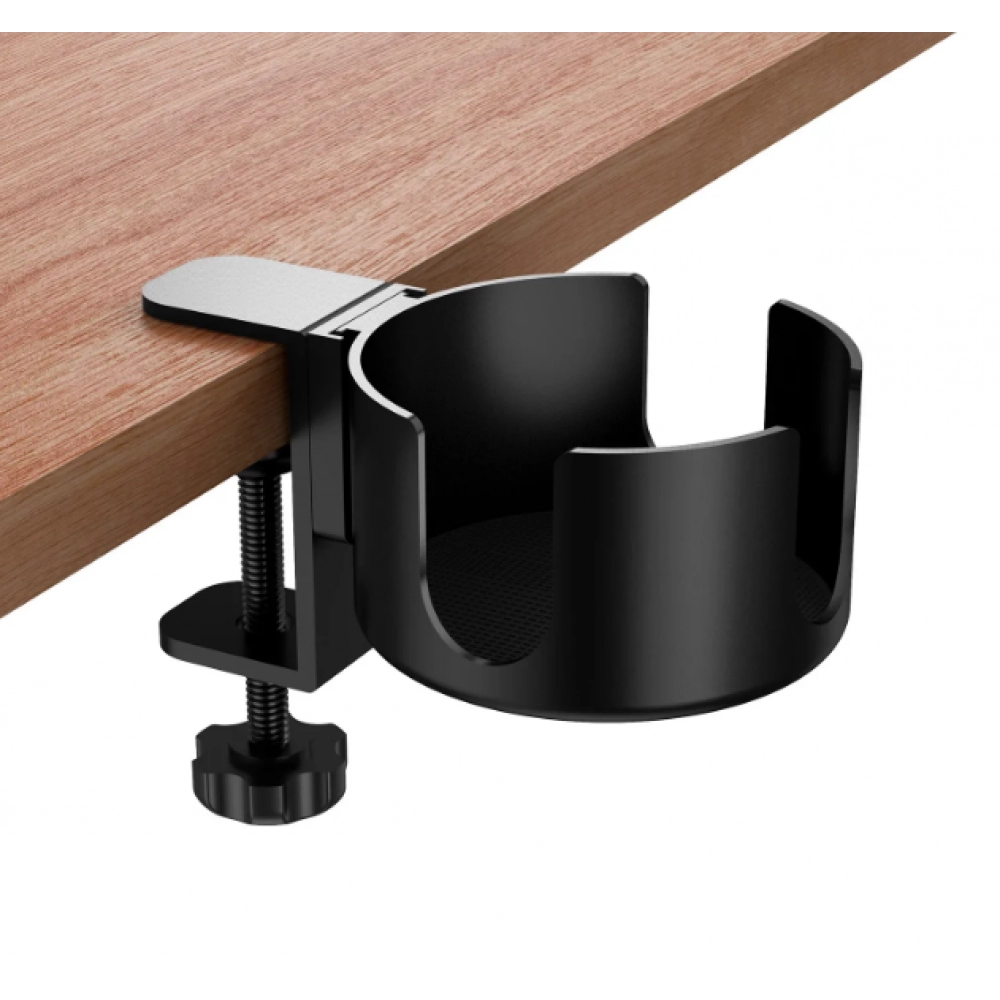 Desk Cup Holder , Universal Adjustable Upgraded Arm Clamp Stand for Coffee Mugs, Water Bottles