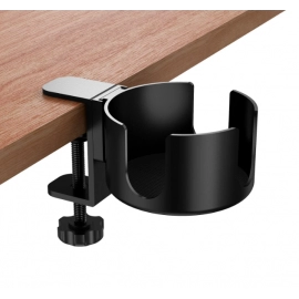 Desk Cup Holder , Universal Adjustable Upgraded Arm Clamp Stand for Coffee Mugs, Water Bottles
