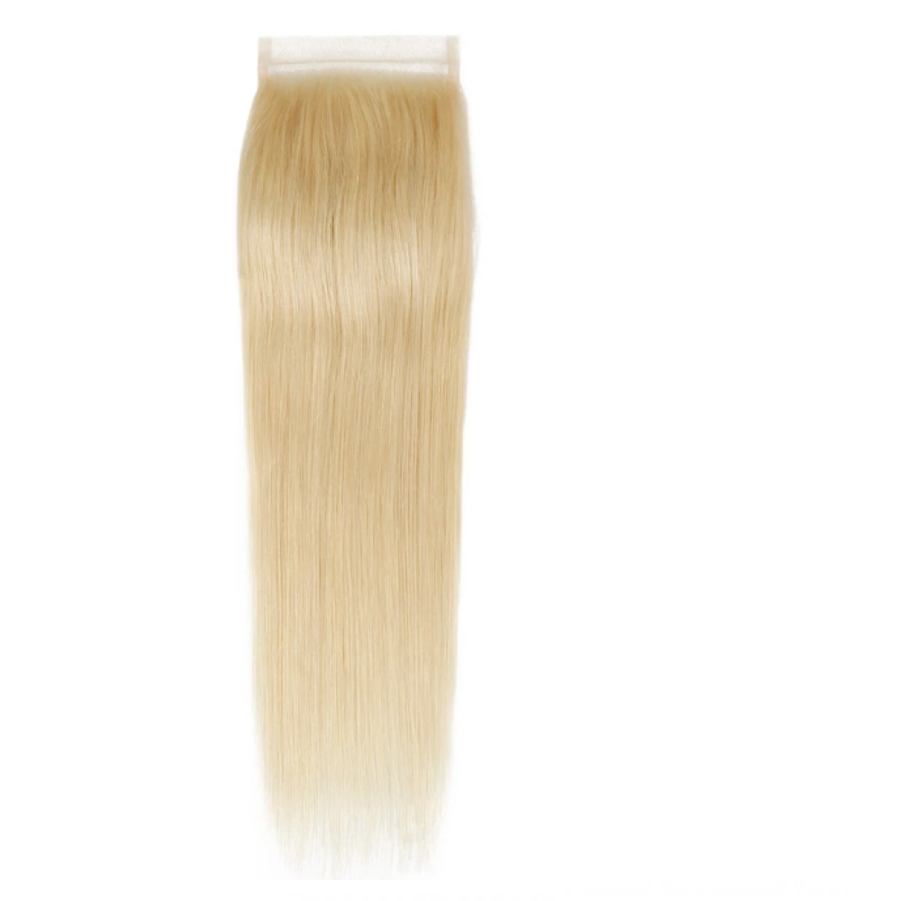 613 Blonde Straight 4x4 Top Lace Closure Straight Human Hair Closure Brazilian Straight Lace Closure Straight Lace Closure