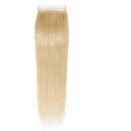 613 Blonde Straight 4x4 Top Lace Closure Straight ..