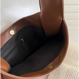 XOUHAM Large Capacity Women Shoulder Bag PU Retro Crossbody Bags Commuting Casual Designe Handbags High Quality Leather Tote